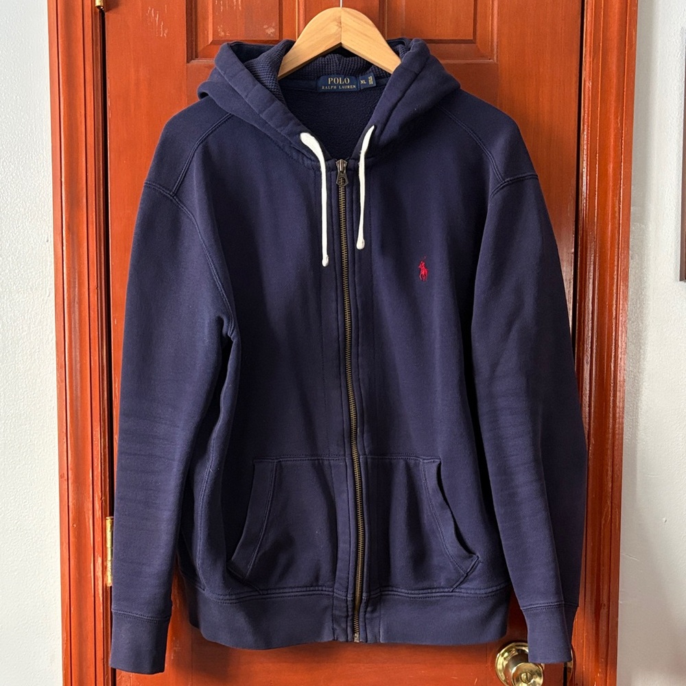 Polo by Ralph Lauren Navy Zip Up Sweater